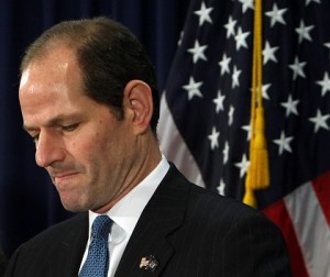 DISGRACED N.Y. Gov. Eliot Spitzer resigned after prostitute scandal.