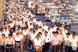 OLD DAYS: In years past, individualism was not prized in China.