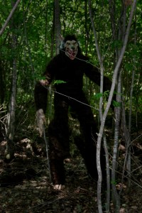 Like Bigfoot, werewolves are huge, hairy and stand upright, as this costume illustrates.