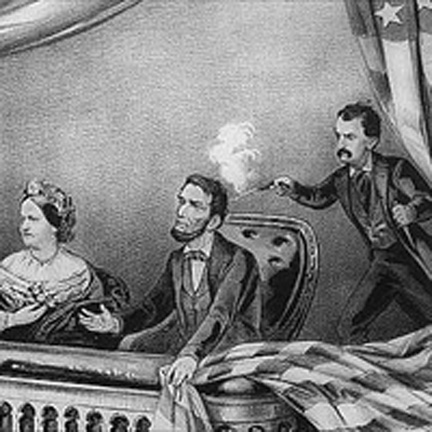 NATIONAL TRAGEDY: John Wilkes Booth ruins the Lincolns' night at the theater.