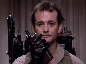 WE ain't afraid of no ghosts. Bill Murray wasn't afraid to poke fun at spirits in 