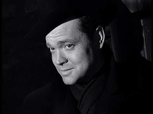 Orson Welles as Harry Lime was wicked yet irresistably charming in the film noir classic "The Third Man."